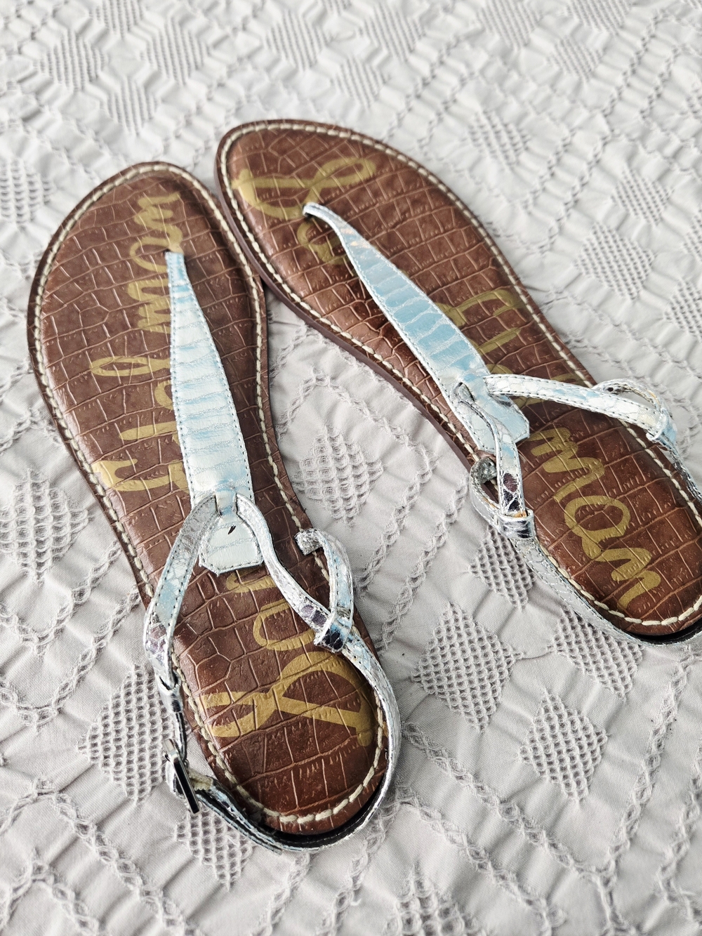Sam Edelman Metallic Strap Sandals